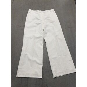 NWT Worthington Modern Fit Straight Leg Trouser Pants Womens 18 White